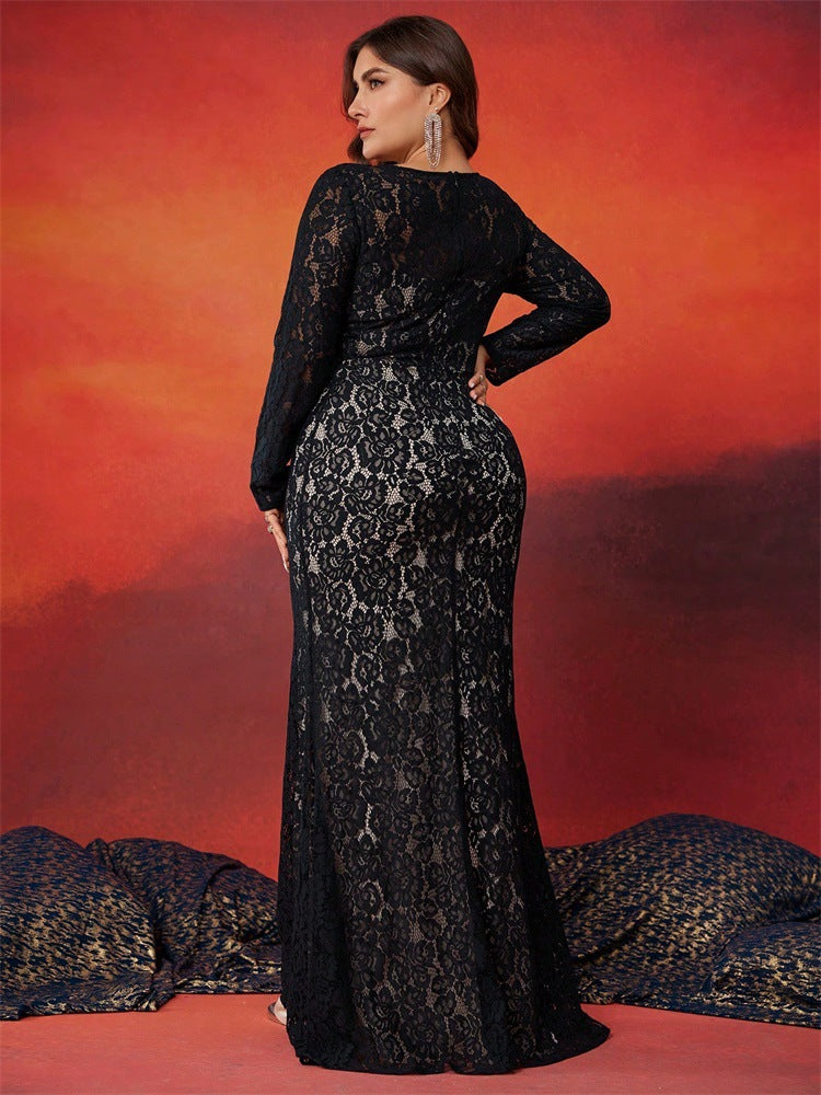 Geplooide top met uitlopende mouwen en maxi-rok set met tailleband – Rosiny 