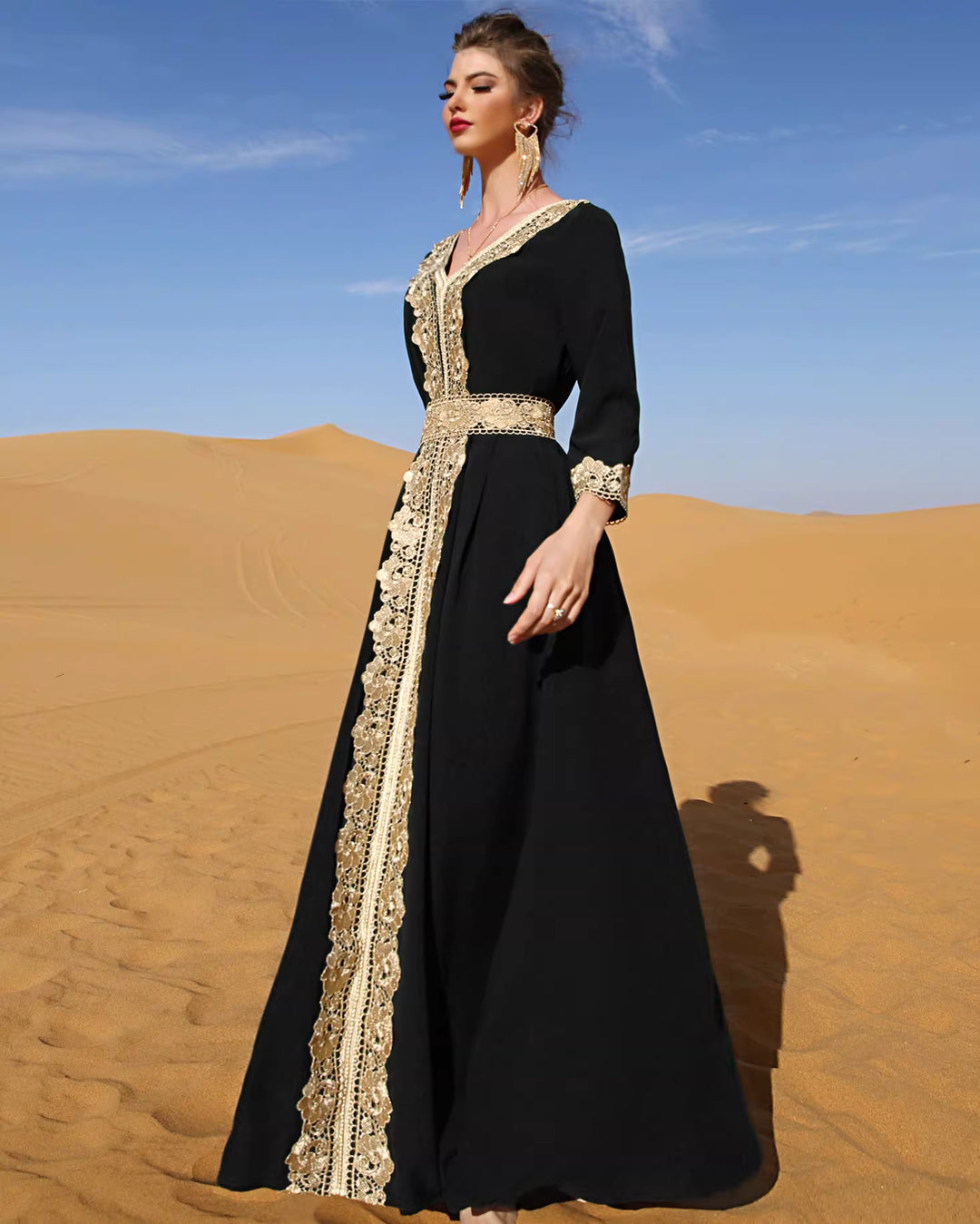 Elegant Long Sleeve Maxi Dress – VELORA