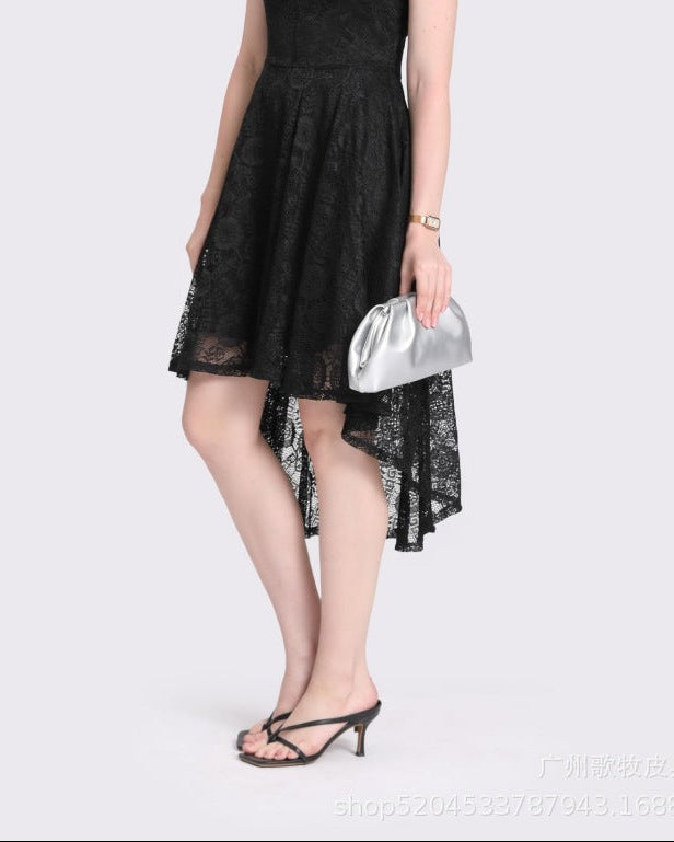 soft pleated leather clutch bag – ADLNIA