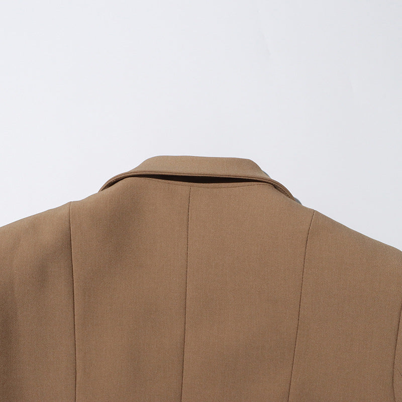 tailored blazer with front tie cutout design – MIRIKA