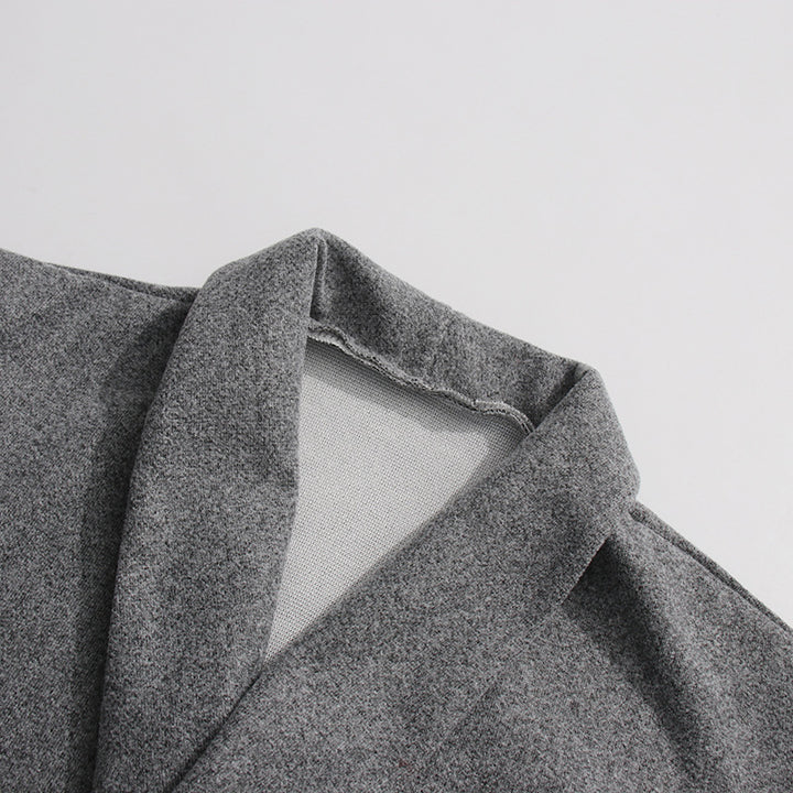 Plissiertes Oberteil mit ausgestellten Ärmeln und Maxirock-Set mit Taillengürtel – Rosiny 