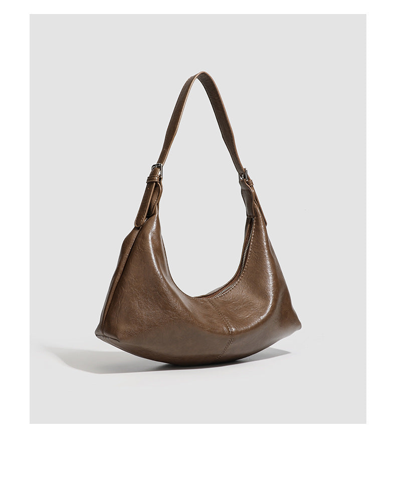 gewebte Rattan-Tragetasche mit doppelten Ledergriffen – LÉONIE 