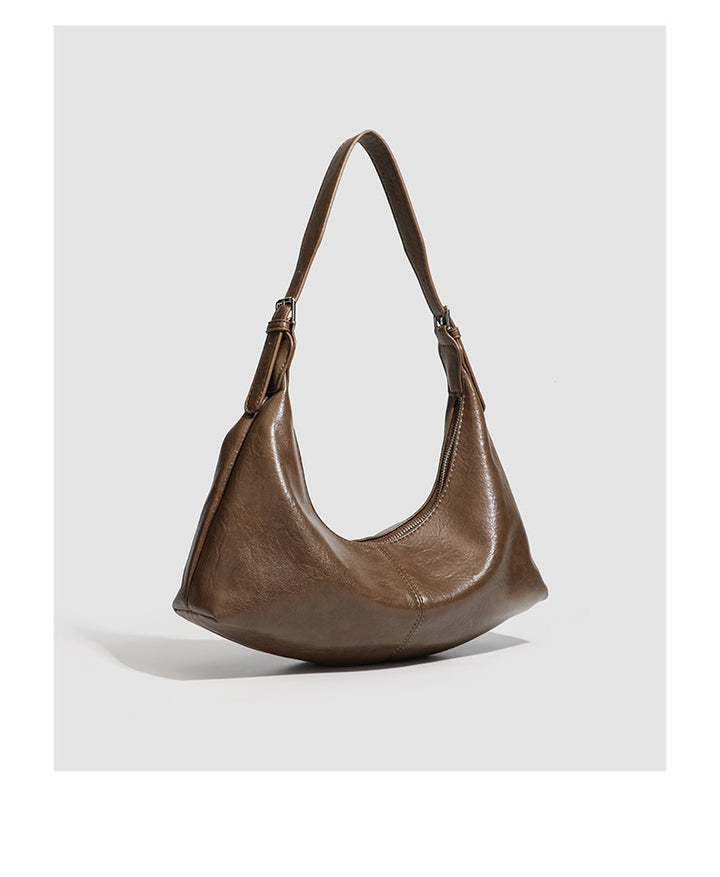 gewebte Rattan-Tragetasche mit doppelten Ledergriffen – LÉONIE 