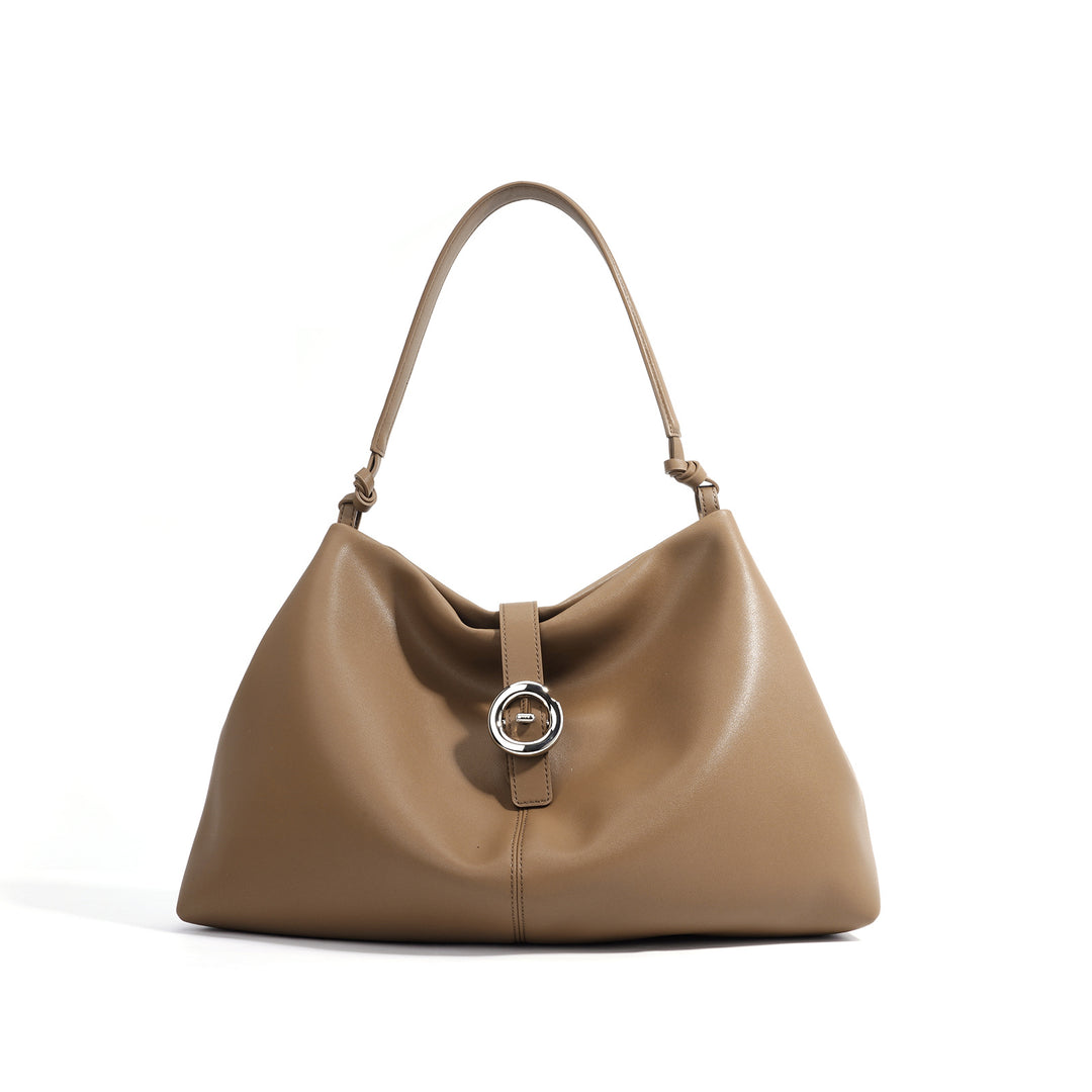 mouwloze uitlopende midi-jurk met kettingriem - CELIAV 