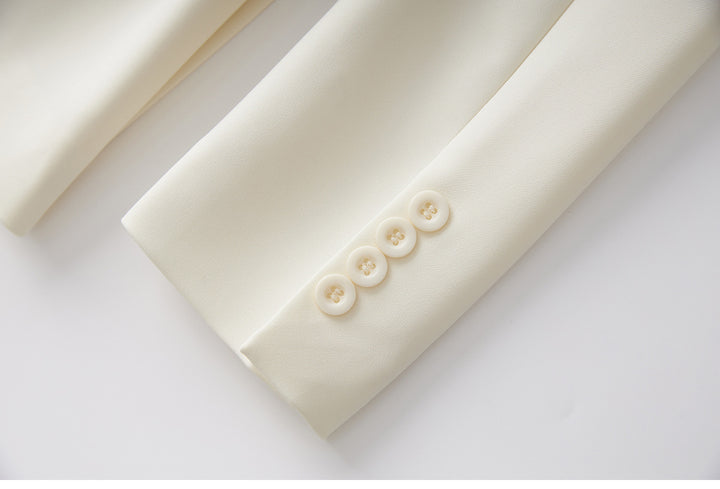 Wrap-style tailored blazer with waist tie – SILHOUETTE