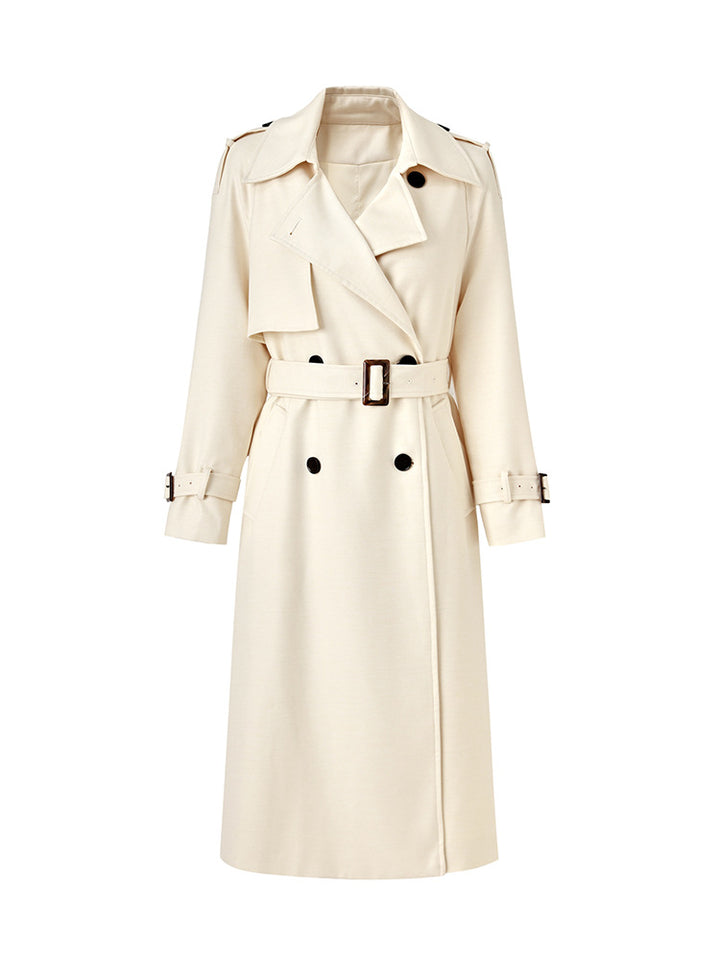 luxury double-breasted trench coat – AURELIA