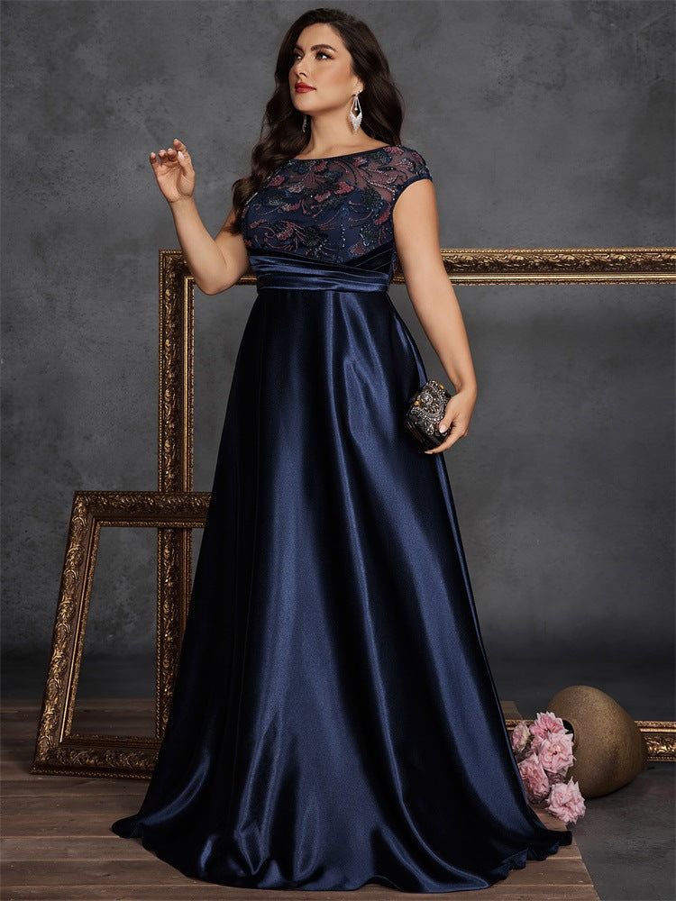 Geplooide top met uitlopende mouwen en maxi-rok set met tailleband – Rosiny 