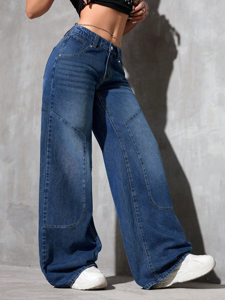 Geplooide top met uitlopende mouwen en maxi-rok set met tailleband – Rosiny 