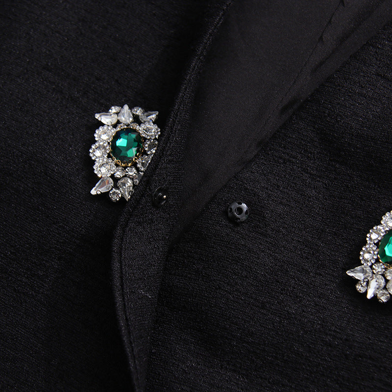 بلوزة ملفوفة بأكمام قصيرة مزينة بالكريستال – نوفالوي