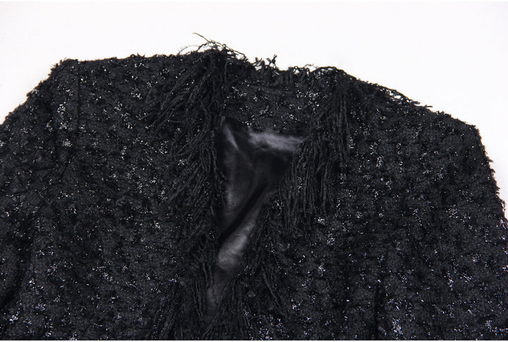 Geplooide top met uitlopende mouwen en maxi-rok set met tailleband – Rosiny 