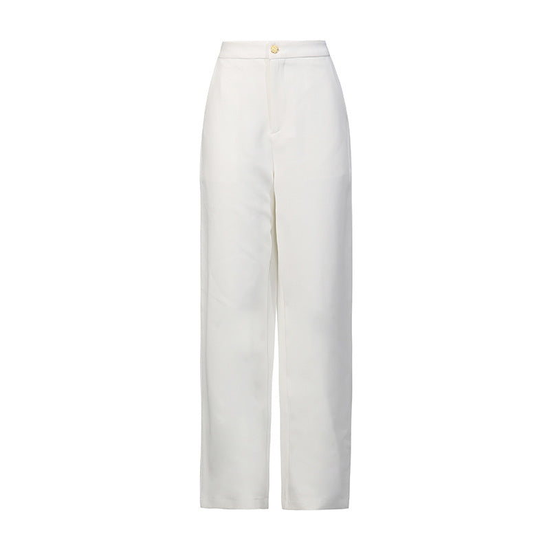 structured tailored suit with gold buttons – MAROON