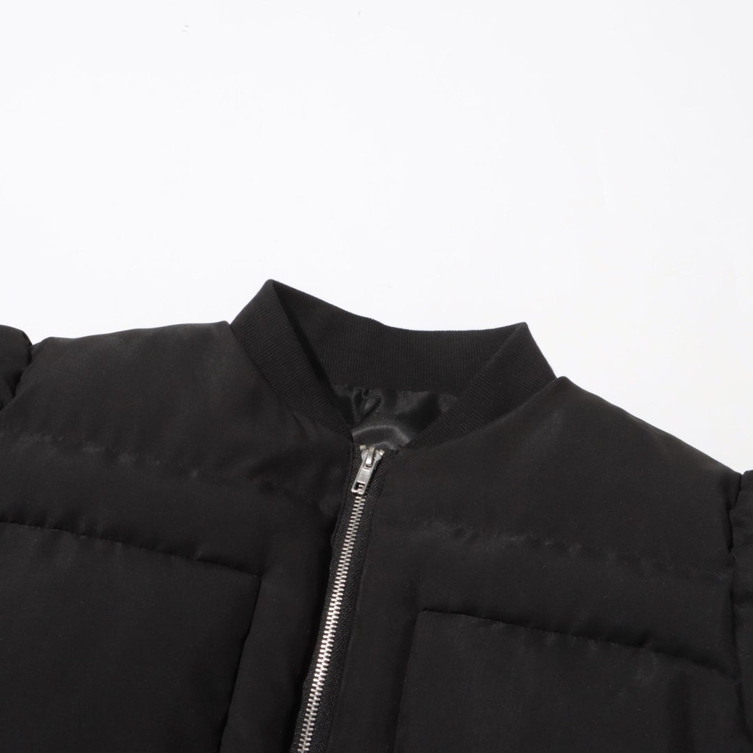 puff-sleeve cropped padded jacket – ARDEN