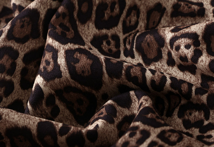 leopard-print A-line midi skirt – SAVANNAH