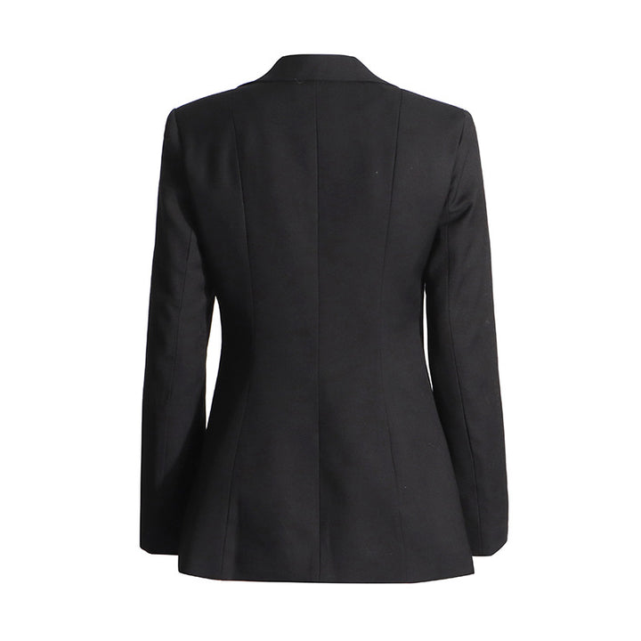 structured blazer with corset tie-front detail – SIENNA