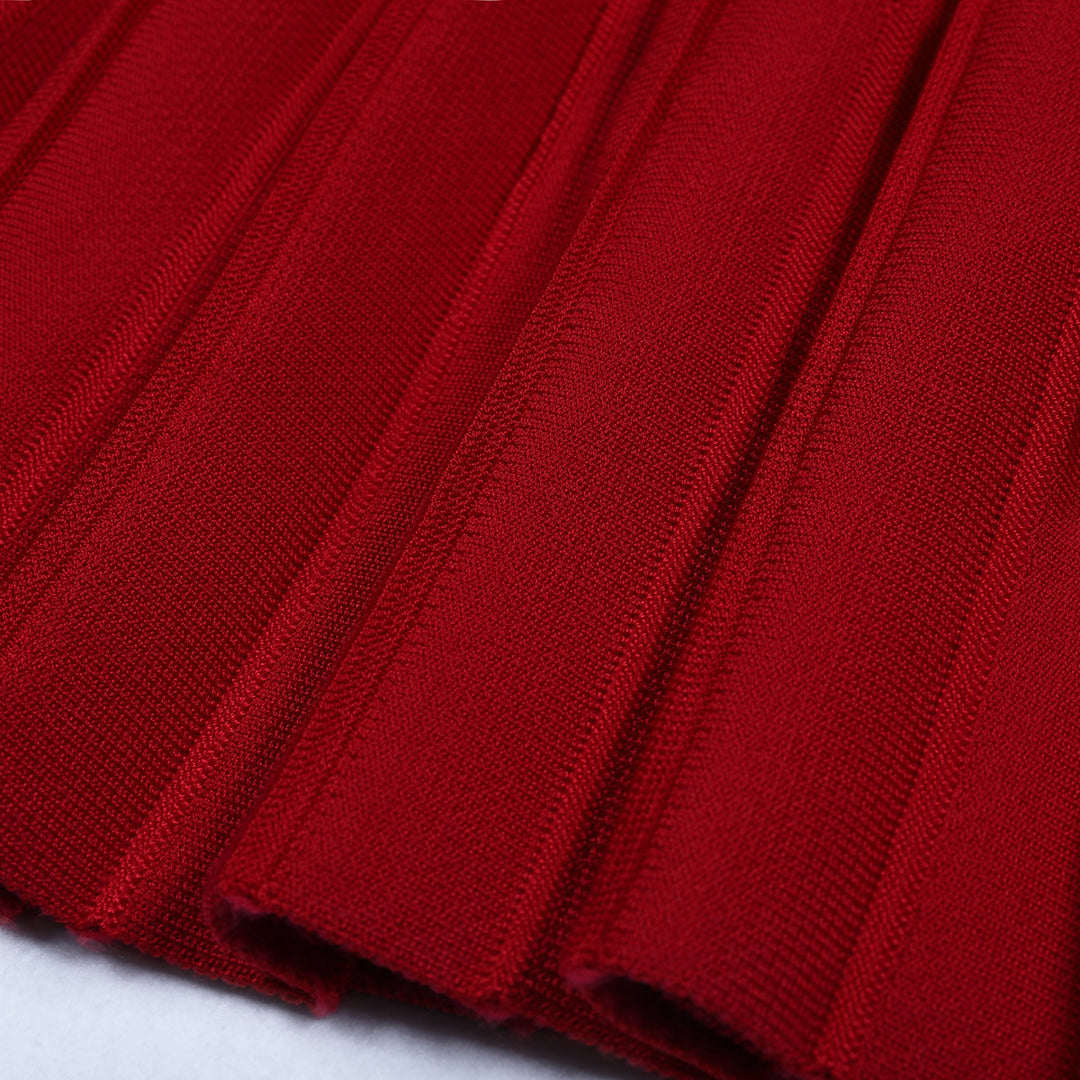 long sleeve cropped jacket with pleated mini skirt - AURELIATO