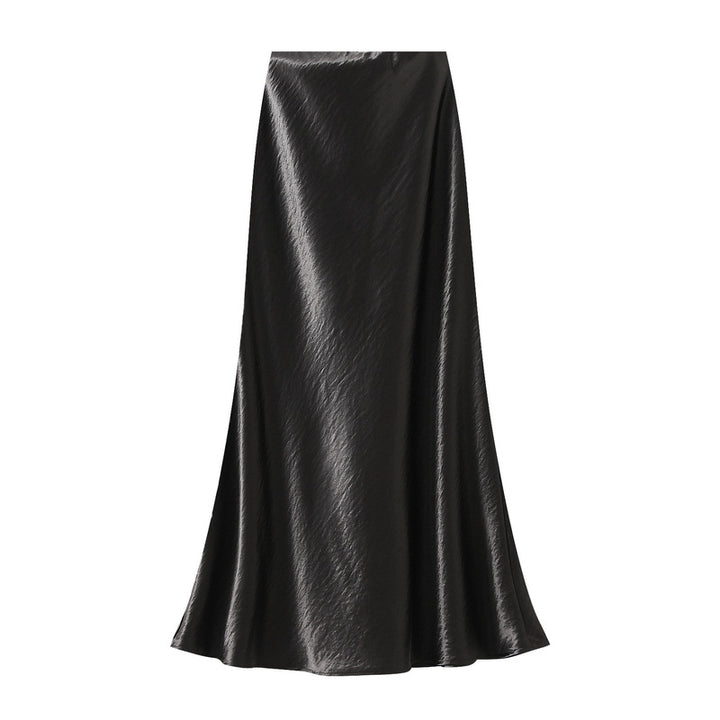 glossy satin mermaid maxi skirt – MIRABEL