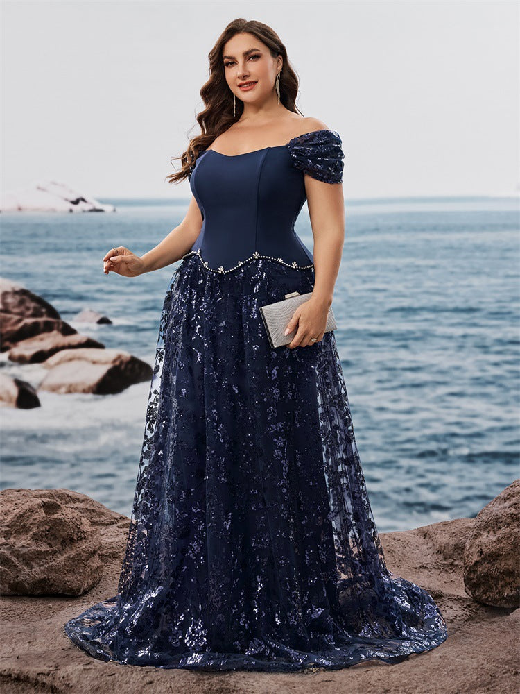 Geplooide top met uitlopende mouwen en maxi-rok set met tailleband – Rosiny 