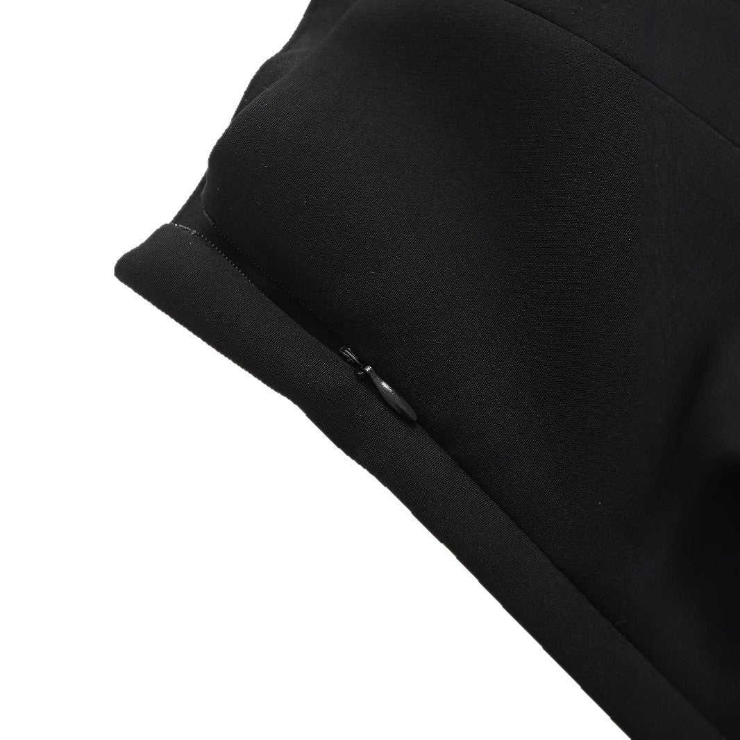 alter-neck tailored top with side cut-out – RAVEN