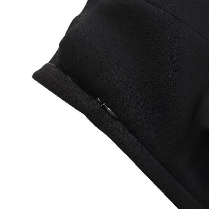 alter-neck tailored top with side cut-out – RAVEN