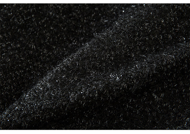 Plissiertes Oberteil mit ausgestellten Ärmeln und Maxirock-Set mit Taillengürtel – Rosiny 