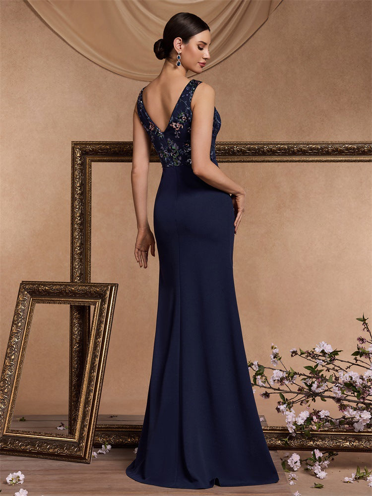 Geplooide top met uitlopende mouwen en maxi-rok set met tailleband – Rosiny 