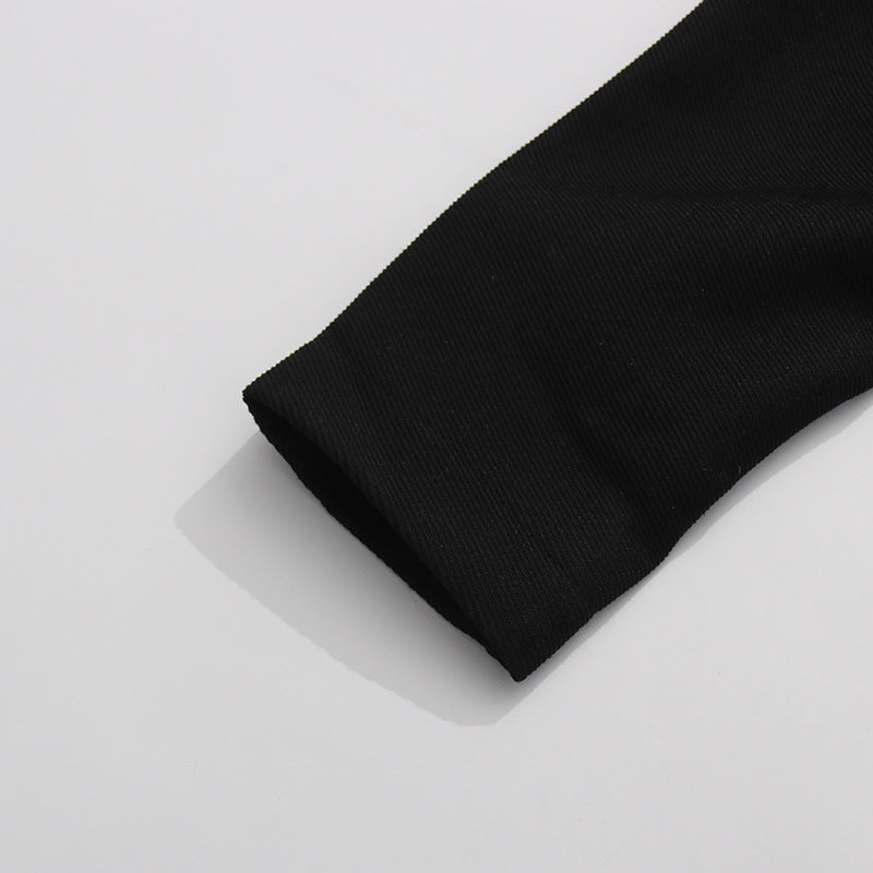 Geplooide top met uitlopende mouwen en maxi-rok set met tailleband – Rosiny 