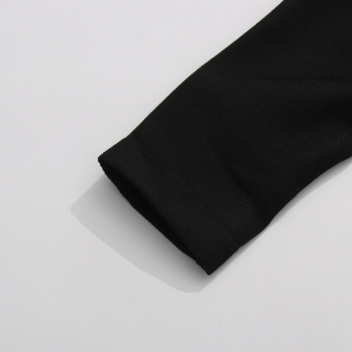 Geplooide top met uitlopende mouwen en maxi-rok set met tailleband – Rosiny 