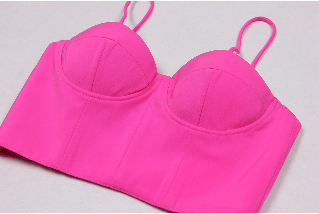 tailored three-piece suit set with corset top – VALENTINA