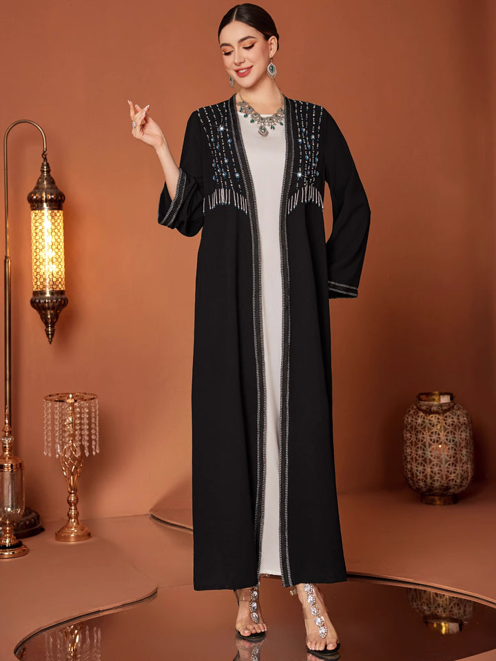 定制喇叭套装，配缎面泡泡袖 - VALENCIA 