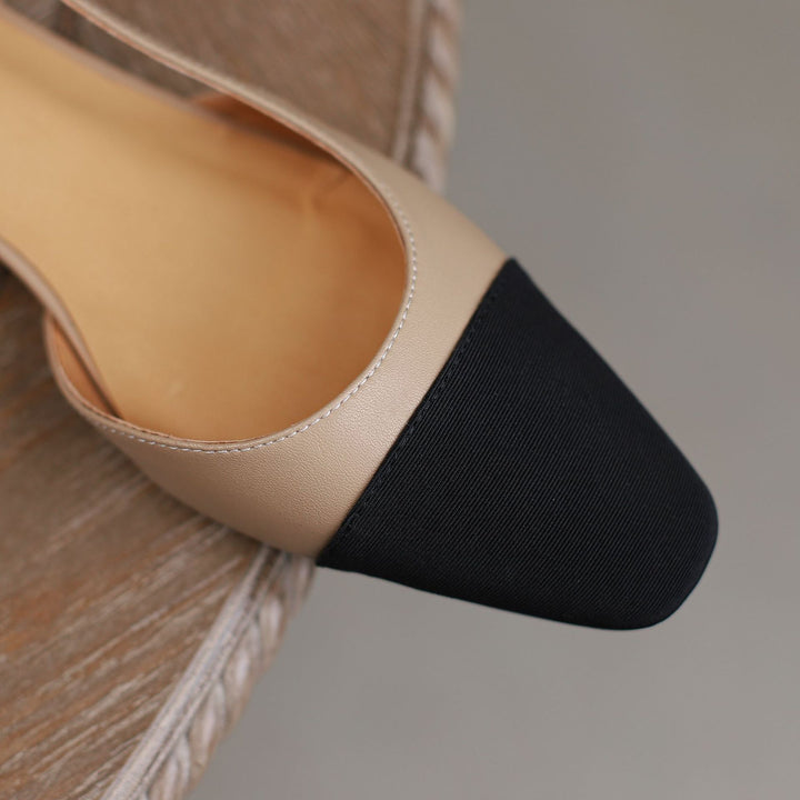 slingback pumps with contrast cap toe – CELINEDKI