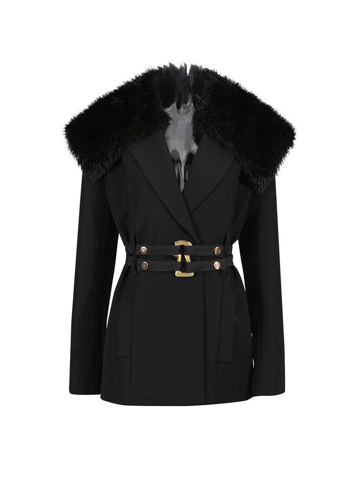 Plissiertes Oberteil mit ausgestellten Ärmeln und Maxirock-Set mit Taillengürtel – Rosiny 