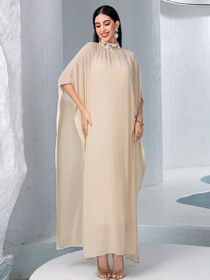 soft-draped evening dress with sculpted waist – ISADORA