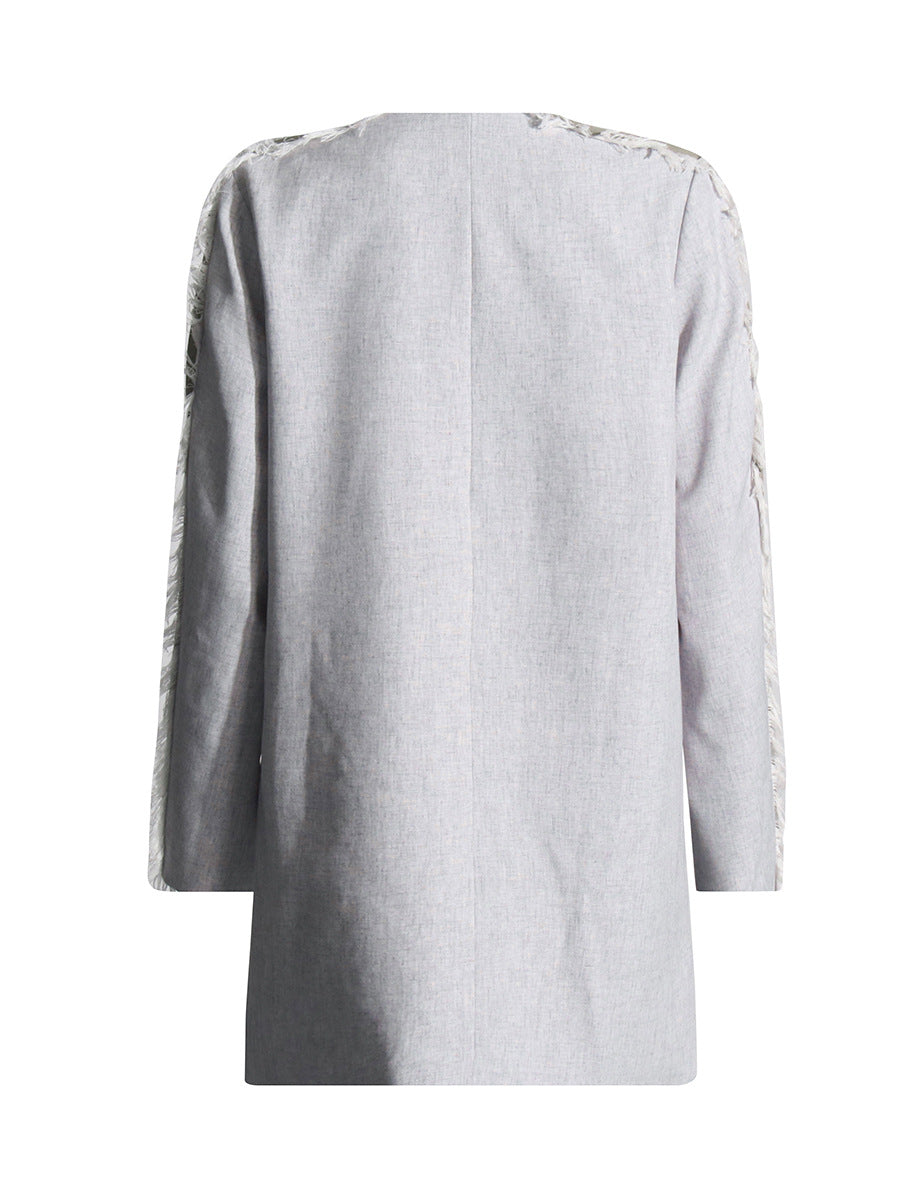 Geplooide top met uitlopende mouwen en maxi-rok set met tailleband – Rosiny 