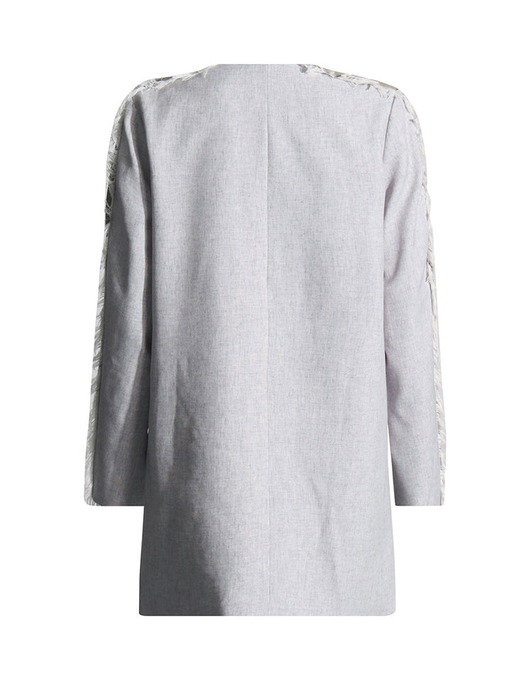 Geplooide top met uitlopende mouwen en maxi-rok set met tailleband – Rosiny 