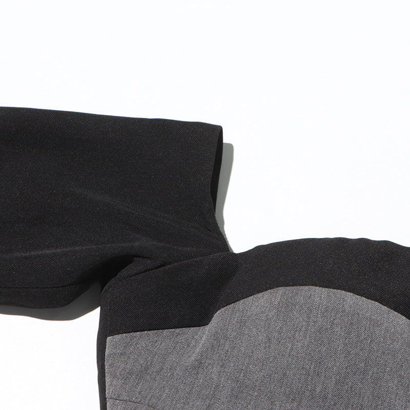 طقم مكون من بلوزة قصيرة مكشوفة الكتفين وبنطلون مُفصل متعدد الطبقات – نوار إيدج