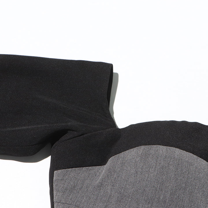 طقم مكون من بلوزة قصيرة مكشوفة الكتفين وبنطلون مُفصل متعدد الطبقات – نوار إيدج