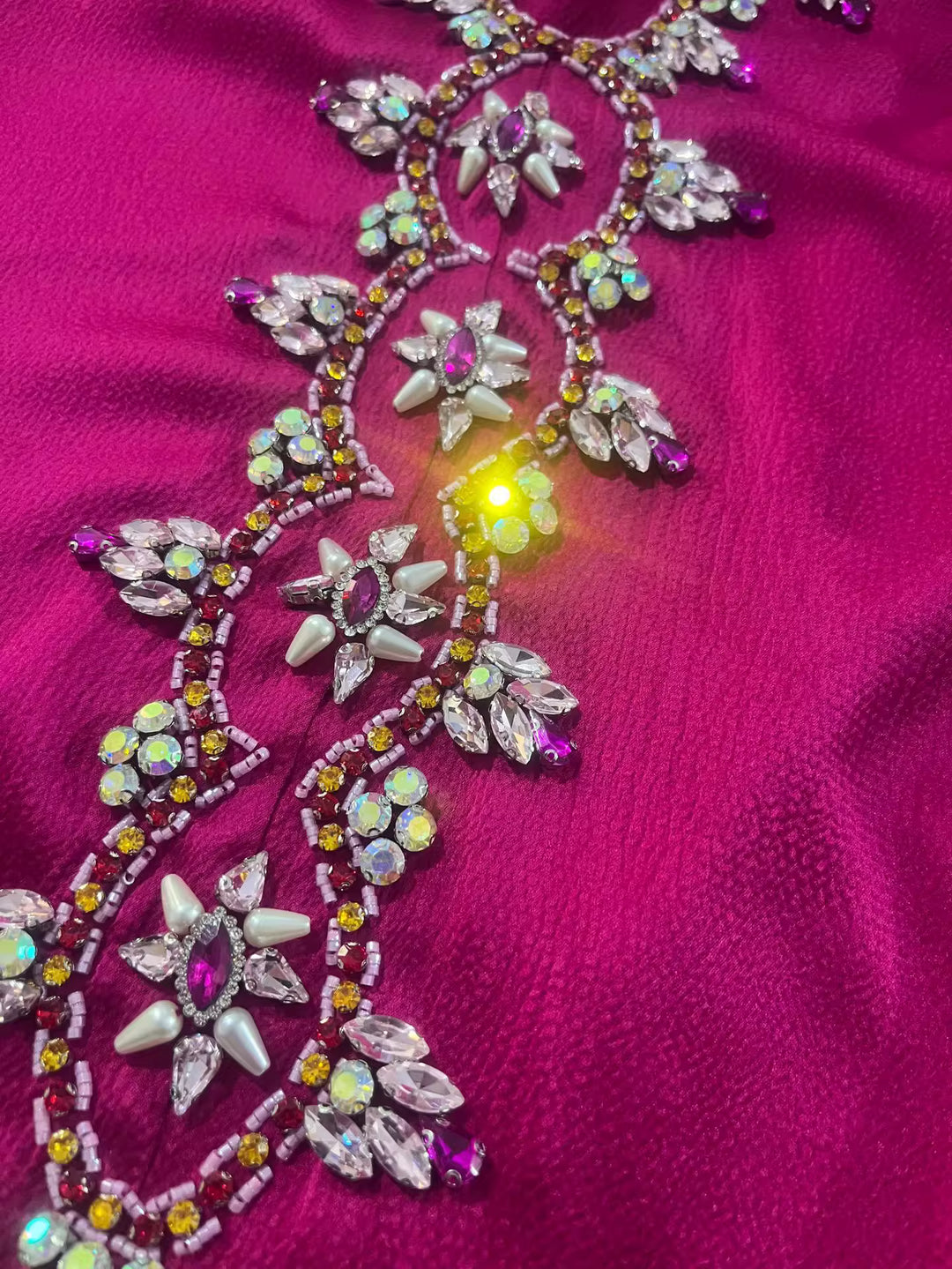 embellished A-line dress with flared sleeves - DALIXA