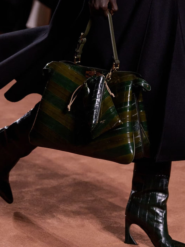 Geplooide top met uitlopende mouwen en maxi-rok set met tailleband – Rosiny 