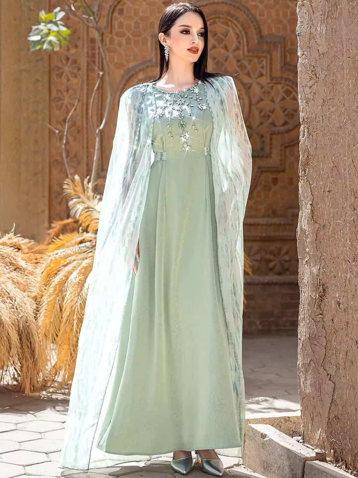 minimal sculpted evening dress with refined drape – CALYX