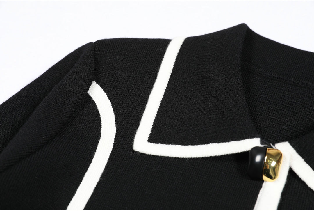 Geplooide top met uitlopende mouwen en maxi-rok set met tailleband – Rosiny 