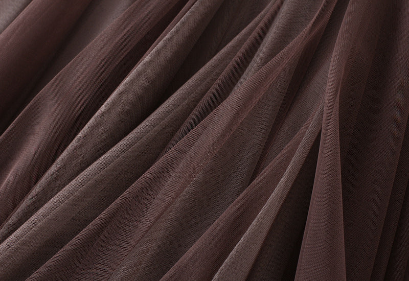 layered asymmetrical tulle skirt with waist belt – VIOLETTE