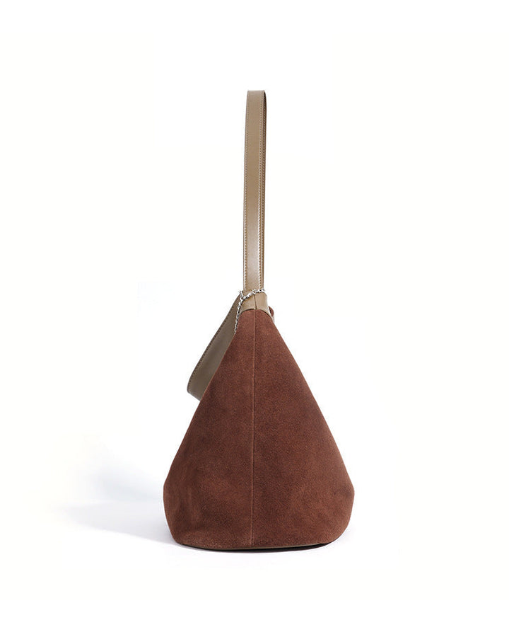 gewebte Rattan-Tragetasche mit doppelten Ledergriffen – LÉONIE 