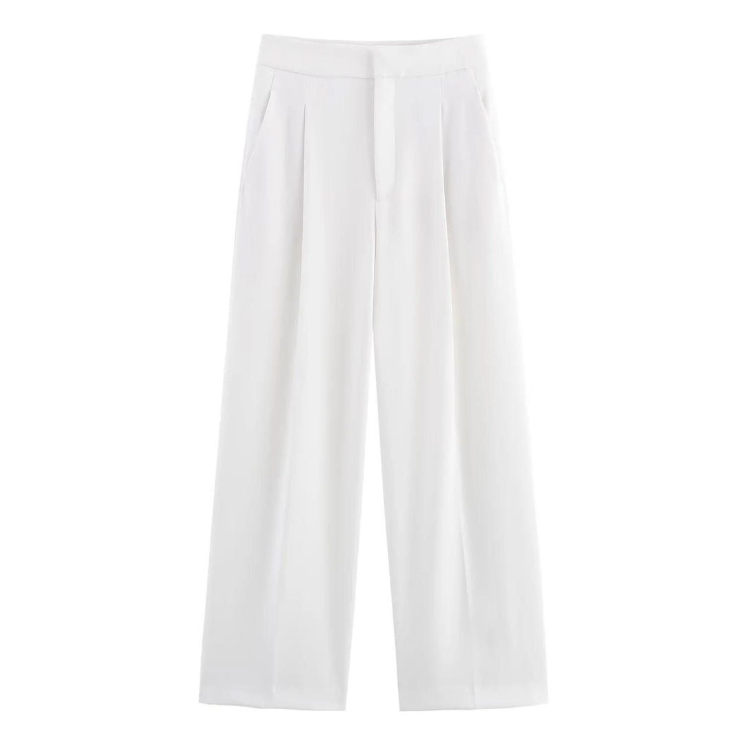 tailored sleeveless vest with wide-leg trousers set – ECLIPSE