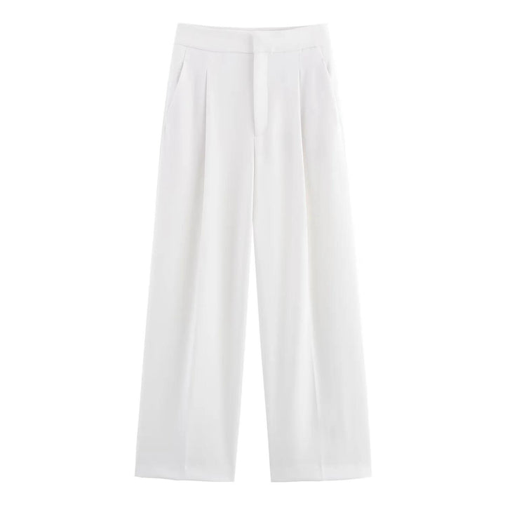 tailored sleeveless vest with wide-leg trousers set – ECLIPSE