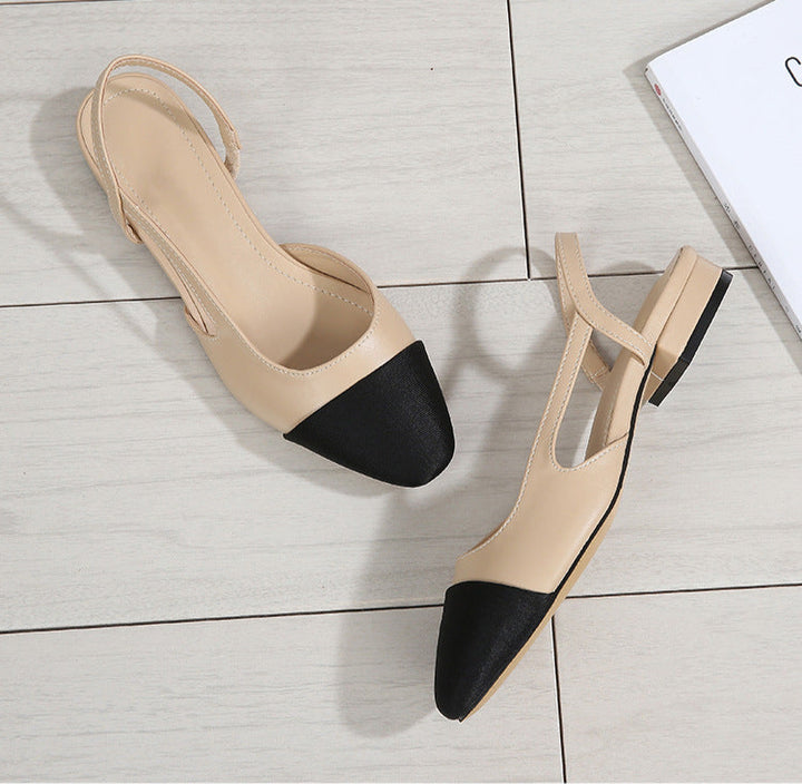 slingback pumps with colorblock toe – AURELIARO
