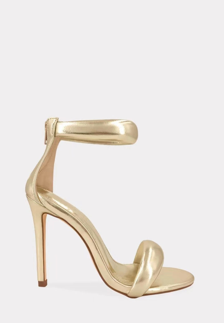 strappy stiletto sandal with ankle cuff - AUREABI