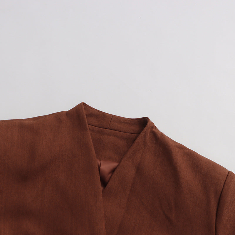 kimono-style jacket with embroidered flared sleeves – AMARA