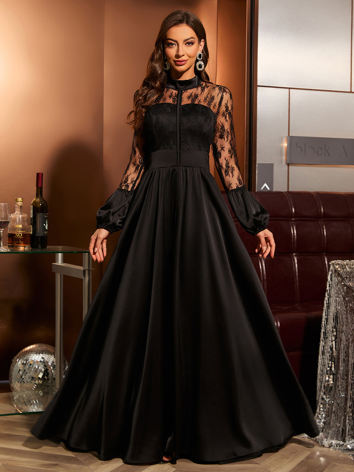 Plissiertes Oberteil mit ausgestellten Ärmeln und Maxirock-Set mit Taillengürtel – Rosiny 