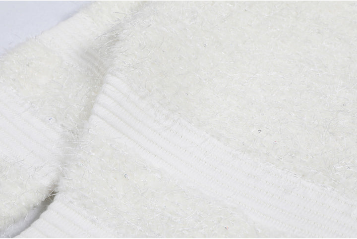 فستان قصير بأكمام طويلة وخطوط منقوشة - ريفيراز