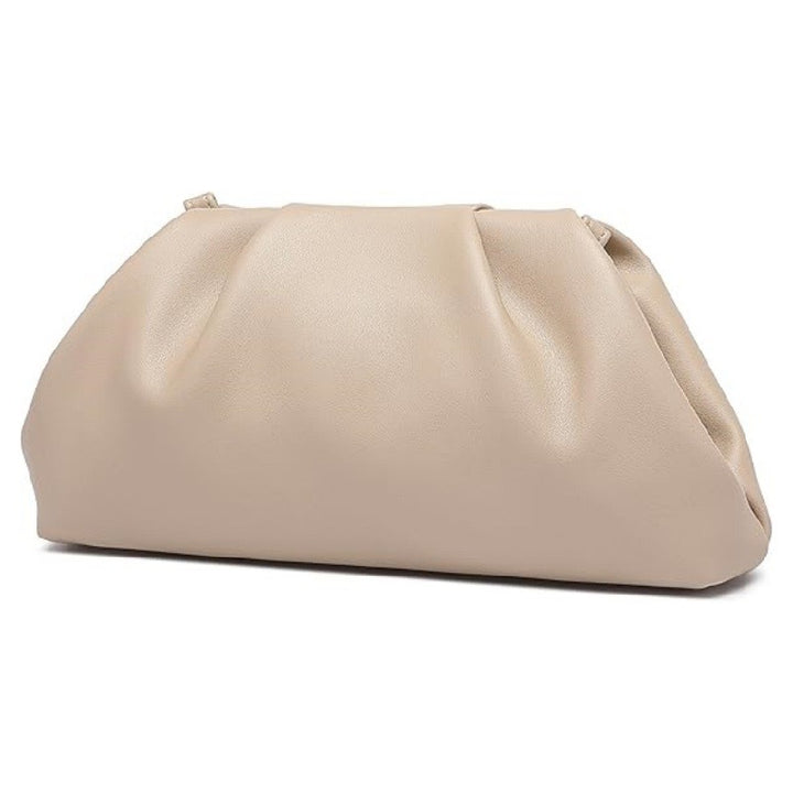 soft pleated leather clutch bag – ADLNIA